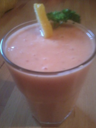 Mangó, spoonz joghurt, ananász